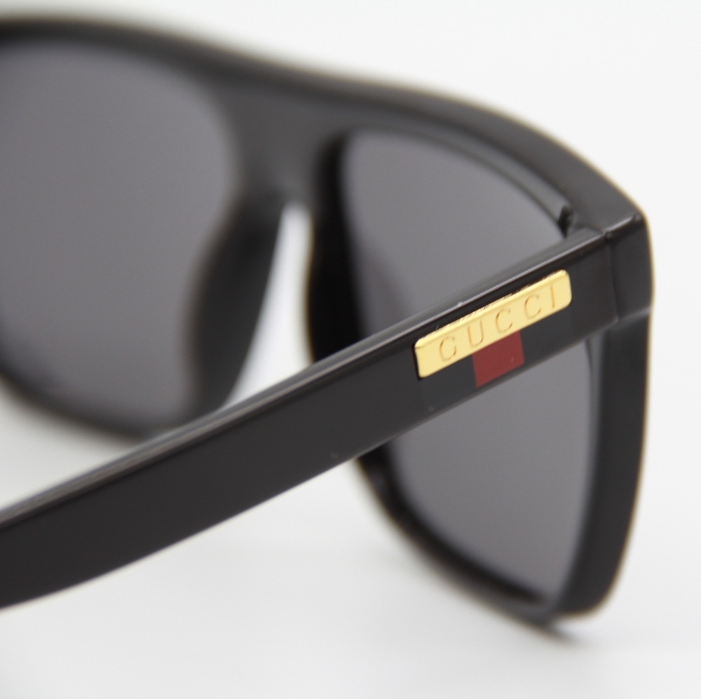 NEW GUCCI SUNGLASSES GG0748S 001 BLACK MEN GUCCI EYEWEAR - Picture 8 of 13